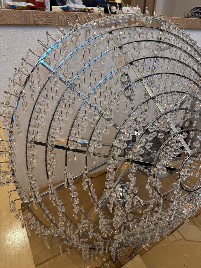 @kinnik❤︎ クリスタルシャンデリア 多層構造