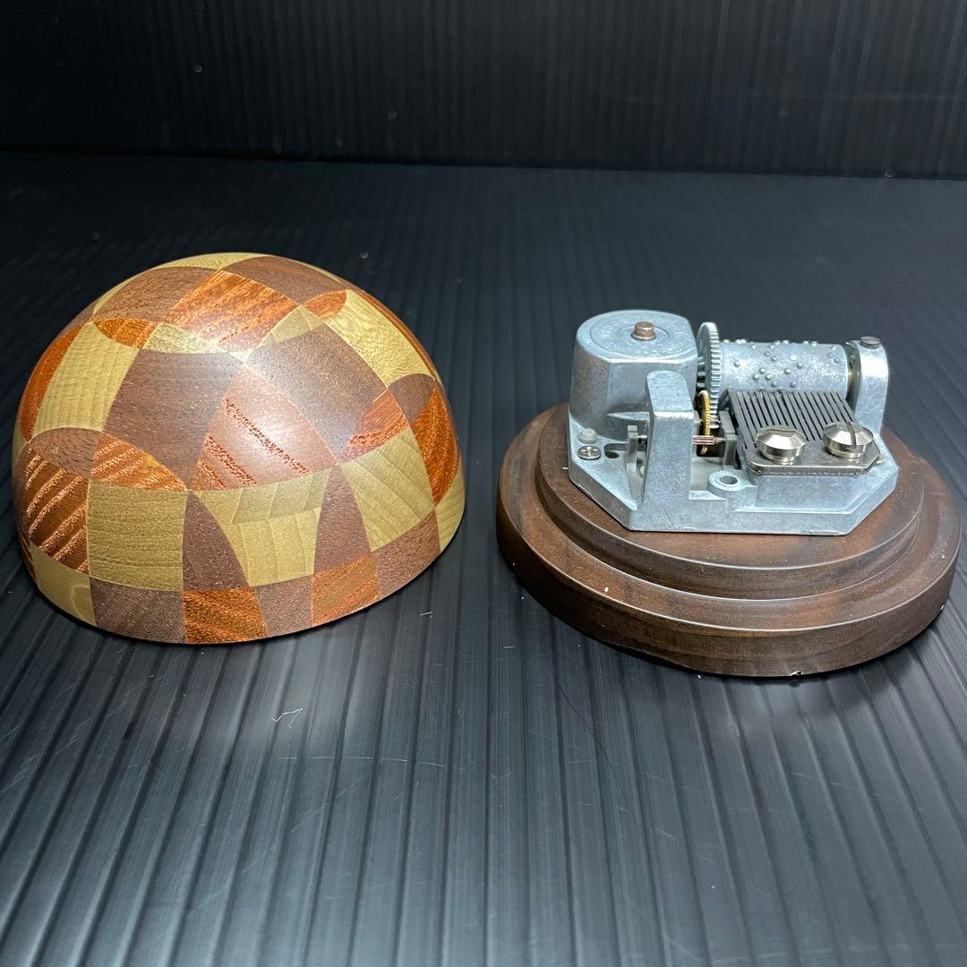超希少 REUGE リュージュ ドーム型 木製 オルゴール インテリア 綺麗