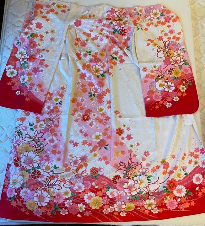 七五三　七歳　 着物　長襦袢  半衿付き