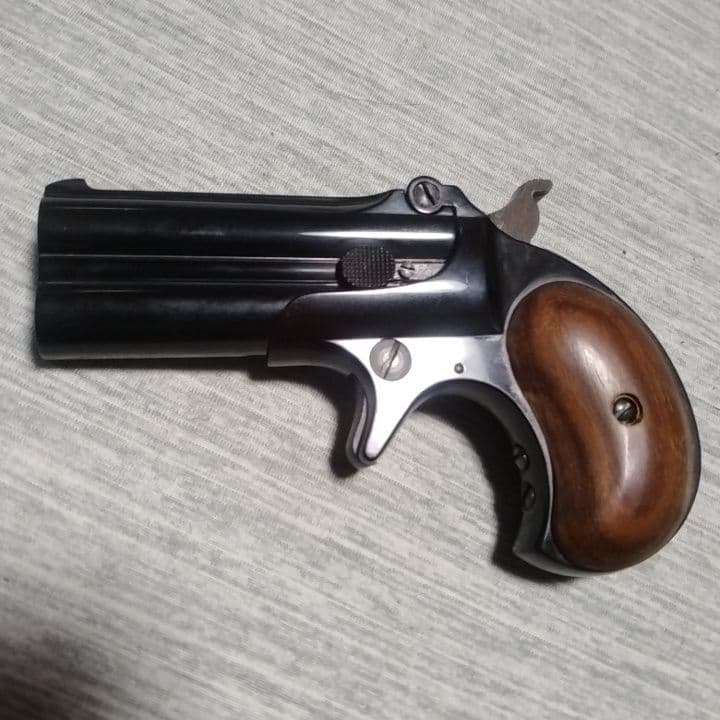 CMC レミントン ダブルデリンジャー 木製グリップ付き モデルガン