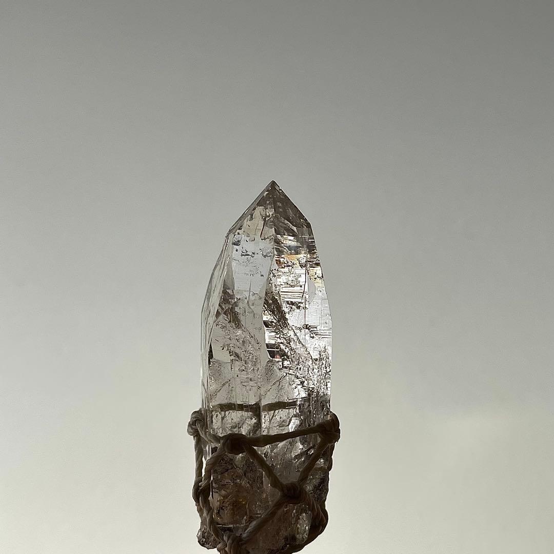 ヒマラヤ水晶 ガネッシュヒマール ＊ マクラメネックレス 46