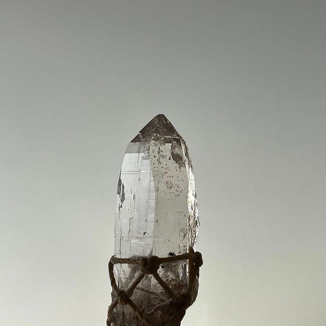 ヒマラヤ水晶 ガネッシュヒマール ＊ マクラメネックレス 46