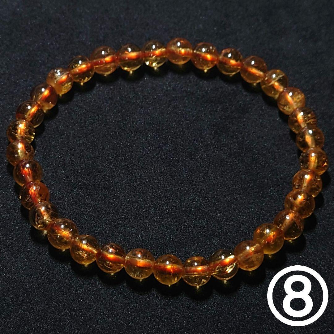 ★インペリアルトパーズ  6.1 ミリ珠 ブレス⑧(SA+)