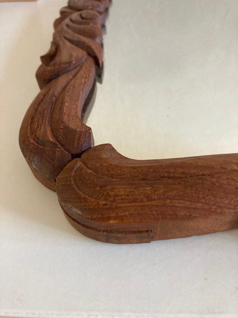 アンティーク ウォールミラー/鏡/ヴィンテージ　46.5×36