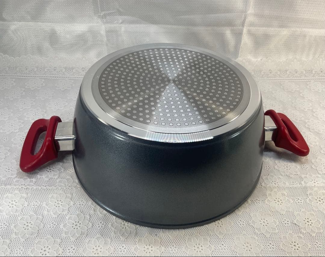 フレーバーストーンFlavorStone フライパン、鍋セット 2個 赤