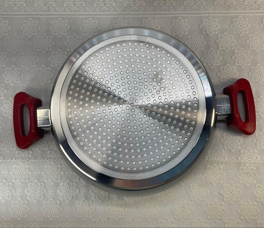 フレーバーストーンFlavorStone フライパン、鍋セット 2個 赤