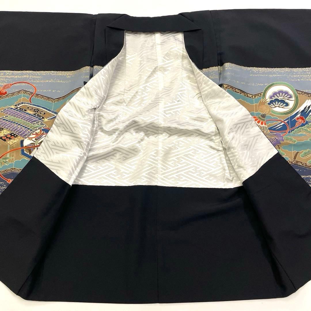 七五三 羽織セット 男の子 羽織 着物 長襦袢 半衿付き 5歳 No.136