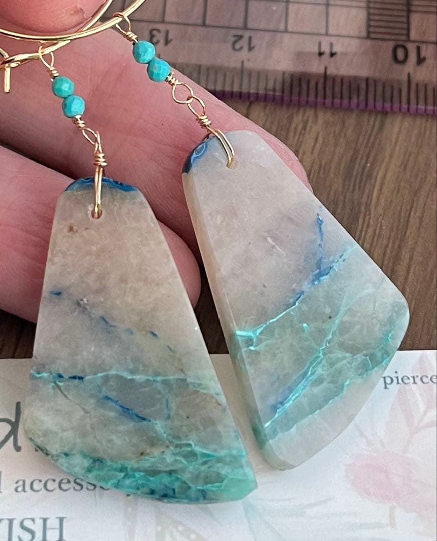 インパクト大個性的 珍しいスライスクリソコラピアスチャーム