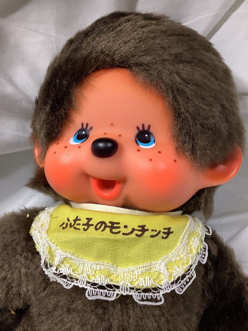 昭和レトロ 超美品 ふた子のモンチッチ 当時物 1974 セキグチ ブルー