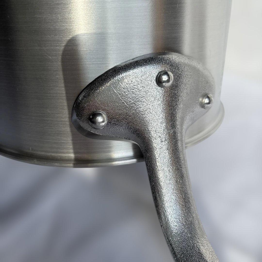 アルミ厚板鍋２１cm片手 底厚３.０mm・容量４.０ℓ