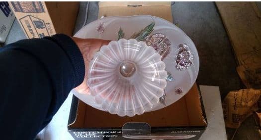 昭和レトロ　アンティーク　　食器　ガラス　陶器　皿　フルーツ皿　ケーキ皿