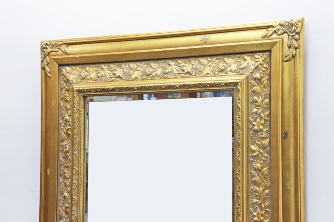 ヴィンテージ クラシカル ゴールド 壁掛け ミラー 鏡 額