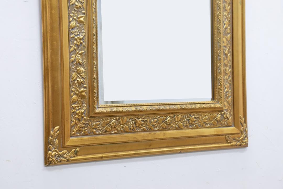 ヴィンテージ クラシカル ゴールド 壁掛け ミラー 鏡 額