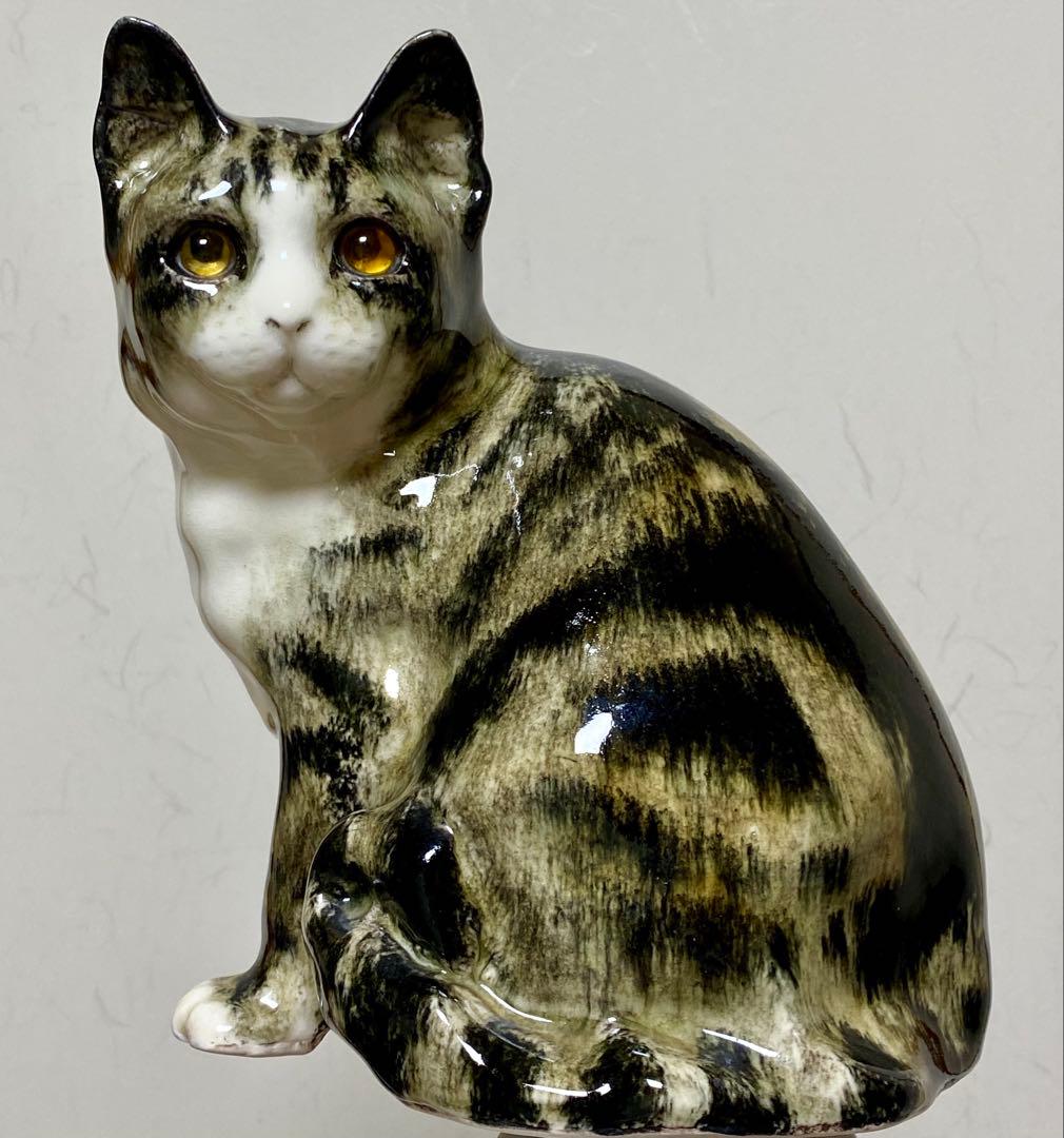 モデルNo.22 ウィンスタンレイキャット　初期作品　見返り猫　貫入無し❣️