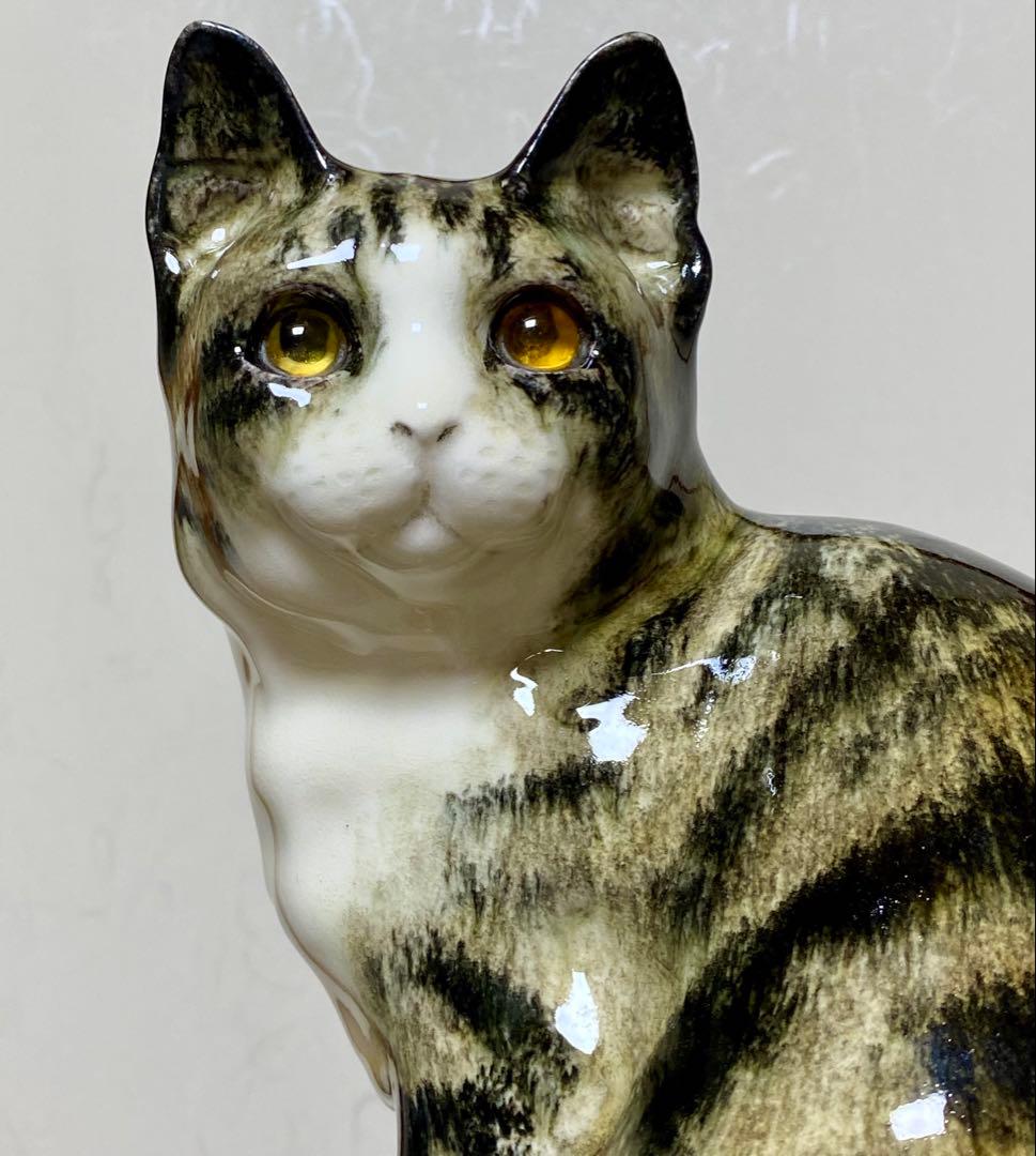 モデルNo.22 ウィンスタンレイキャット　初期作品　見返り猫　貫入無し❣️