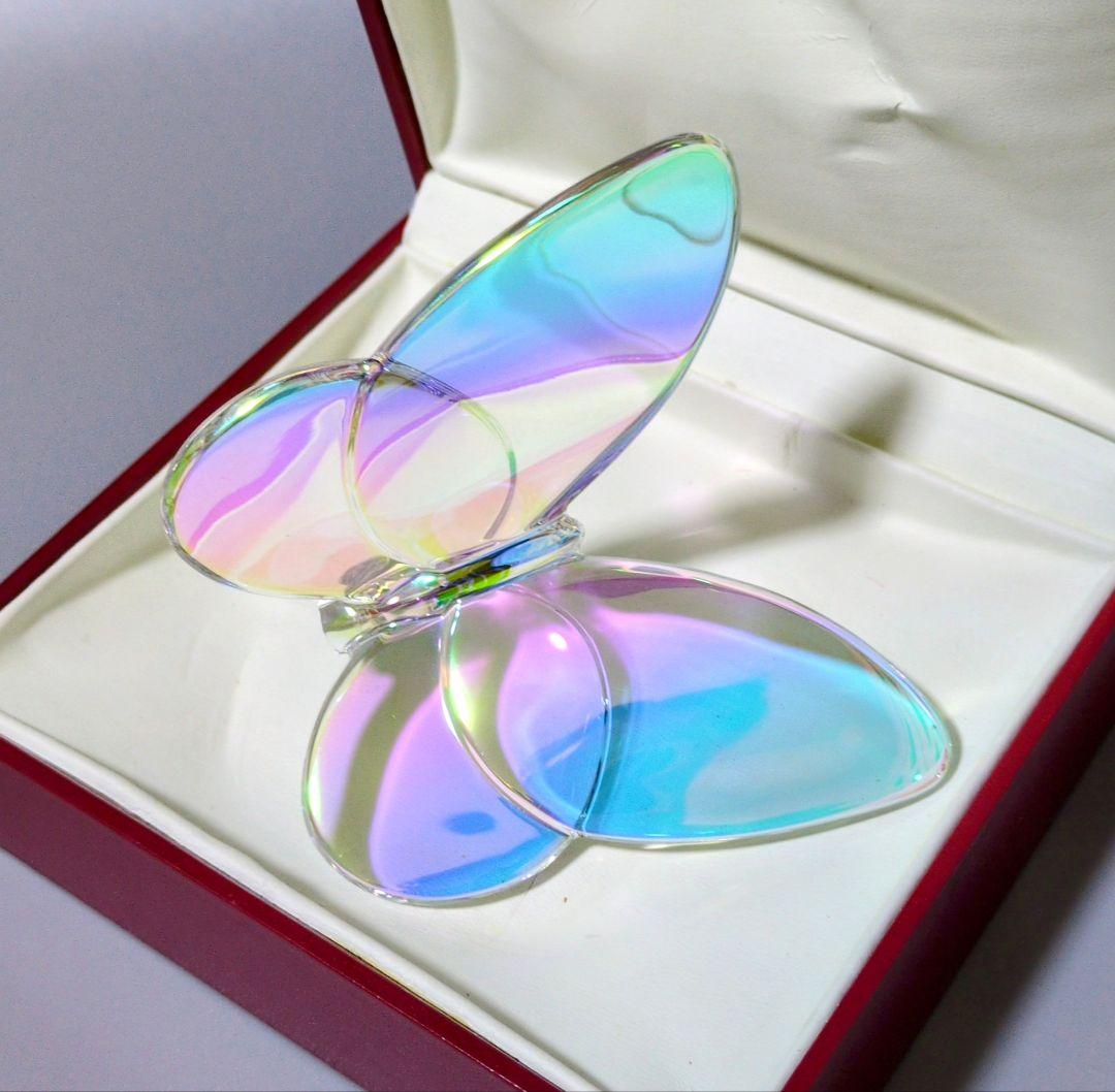 バカラ　Baccarat　ラッキーバタフライ　オブジェ　フィギュリン　クリスタル