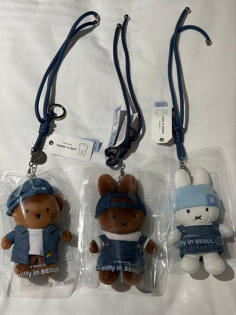 ミッフィー ソウル デニム キーリング 3種セット 韓国限定 miffy 聖水