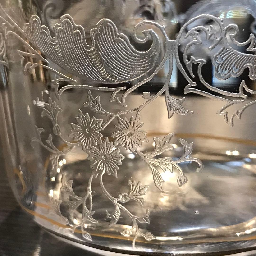 極稀少サンルイSt Louis★クレオCleoクリスタルシュガーボウル★金彩装飾