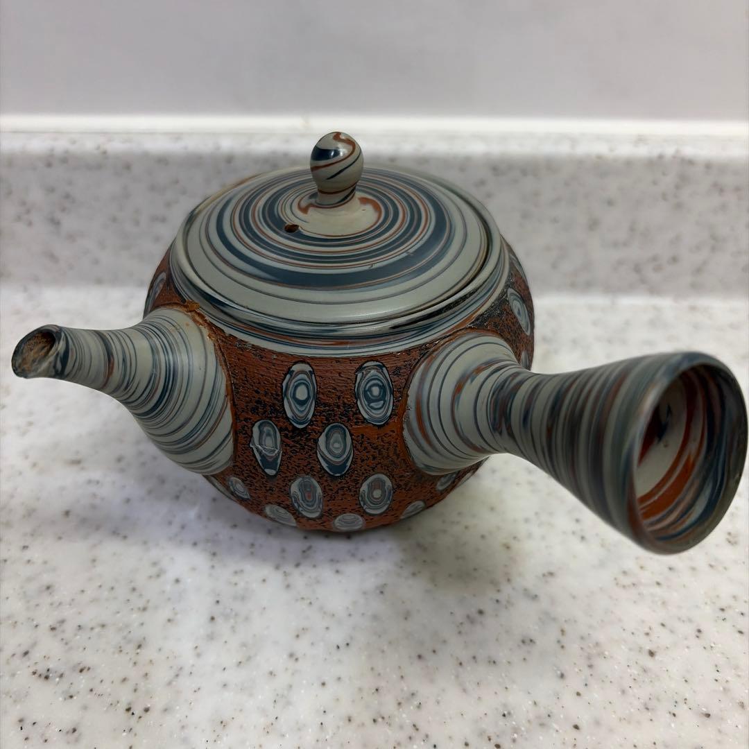 常滑焼 練り込み 急須 - メルカリ