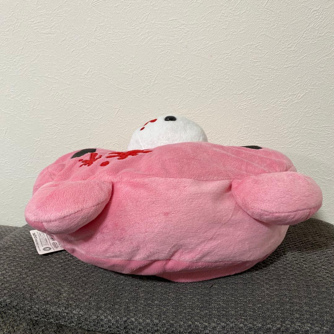 XL顔 グルーミー 3次元クッション ピンク ティッシュカバー ぬいぐるみ