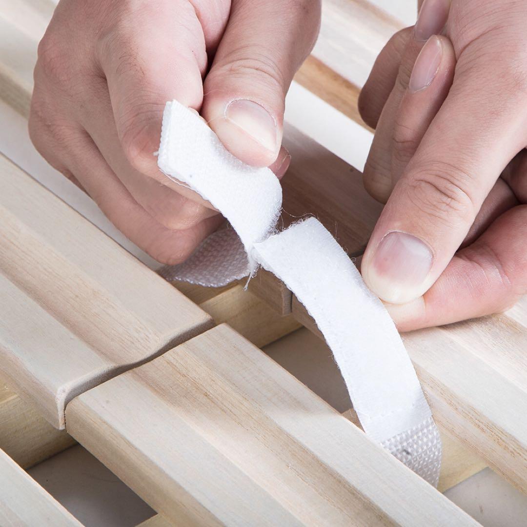 【新品】120cmゼミダブル 折りたたみすのこベッド 天然桐 二つ折りコンパクト