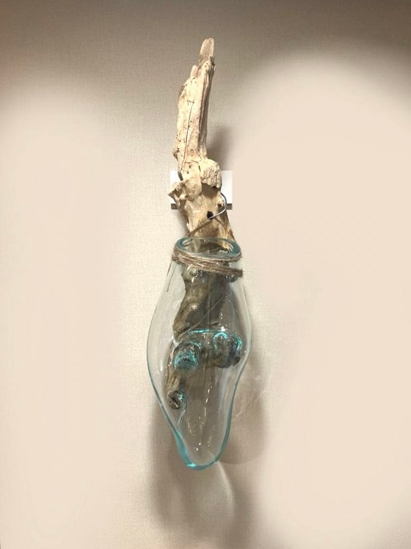 流木ガラス　インテリア【E】　ウォールディスプレイ