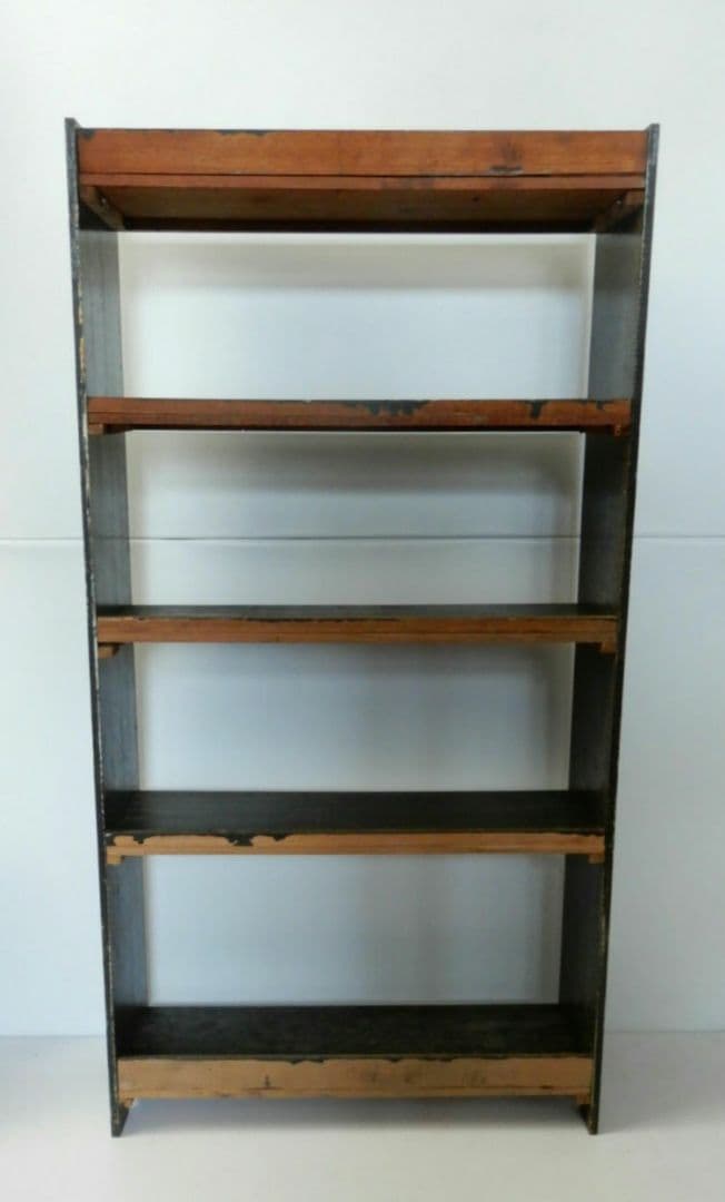 【昭和レトロ アンティーク】ブックシェルフ 本棚 五段