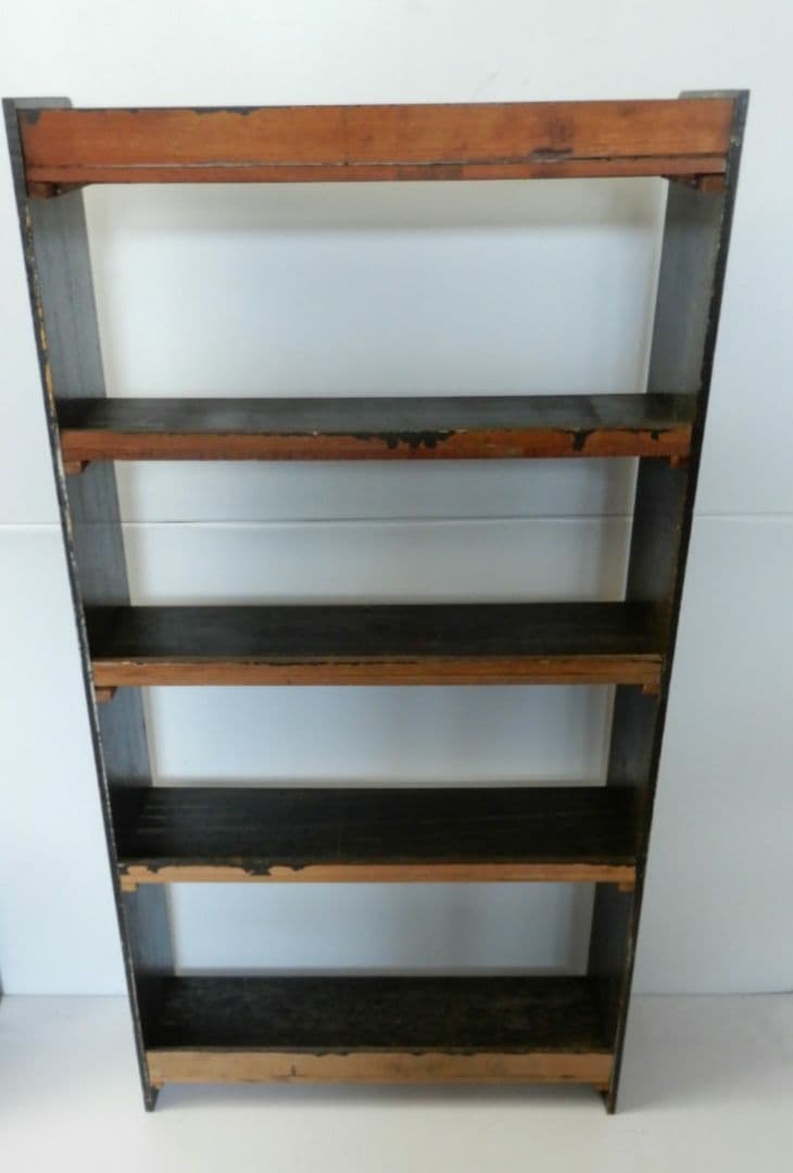 【昭和レトロ アンティーク】ブックシェルフ 本棚 五段