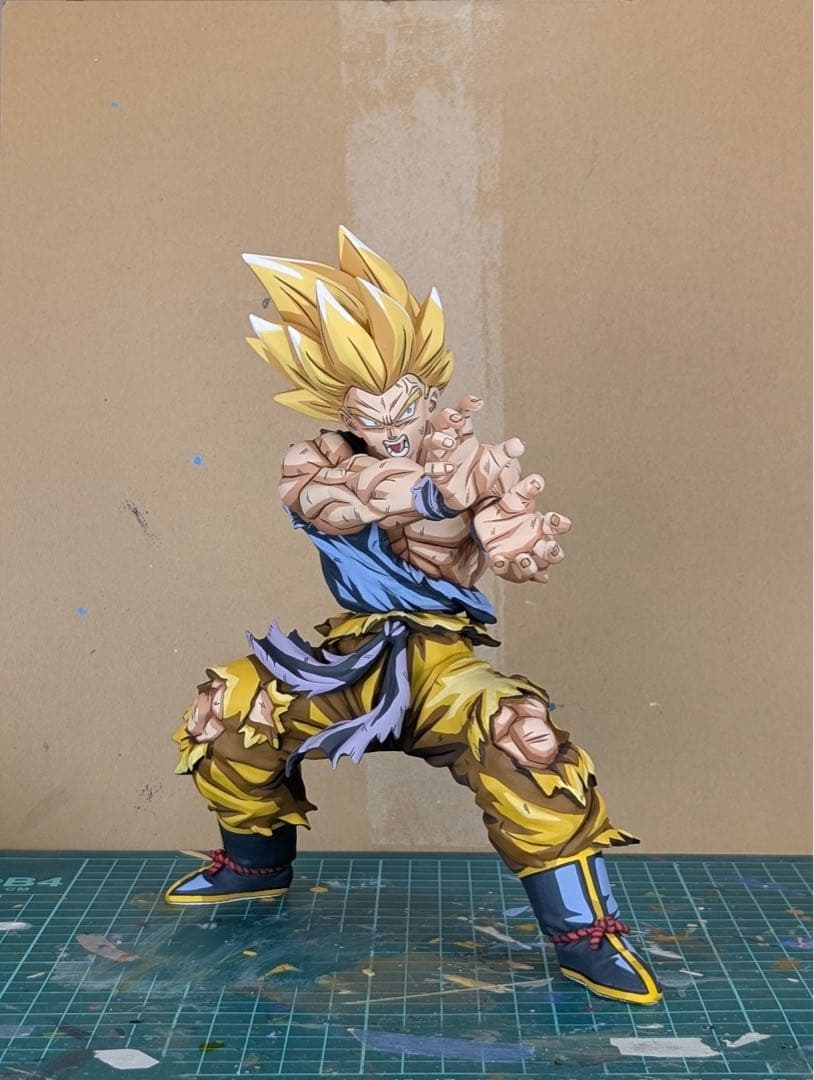 ドラゴンボールレジェンズ 超サイヤ人　孫悟空 フィギュア二次元彩色2Dリペイント