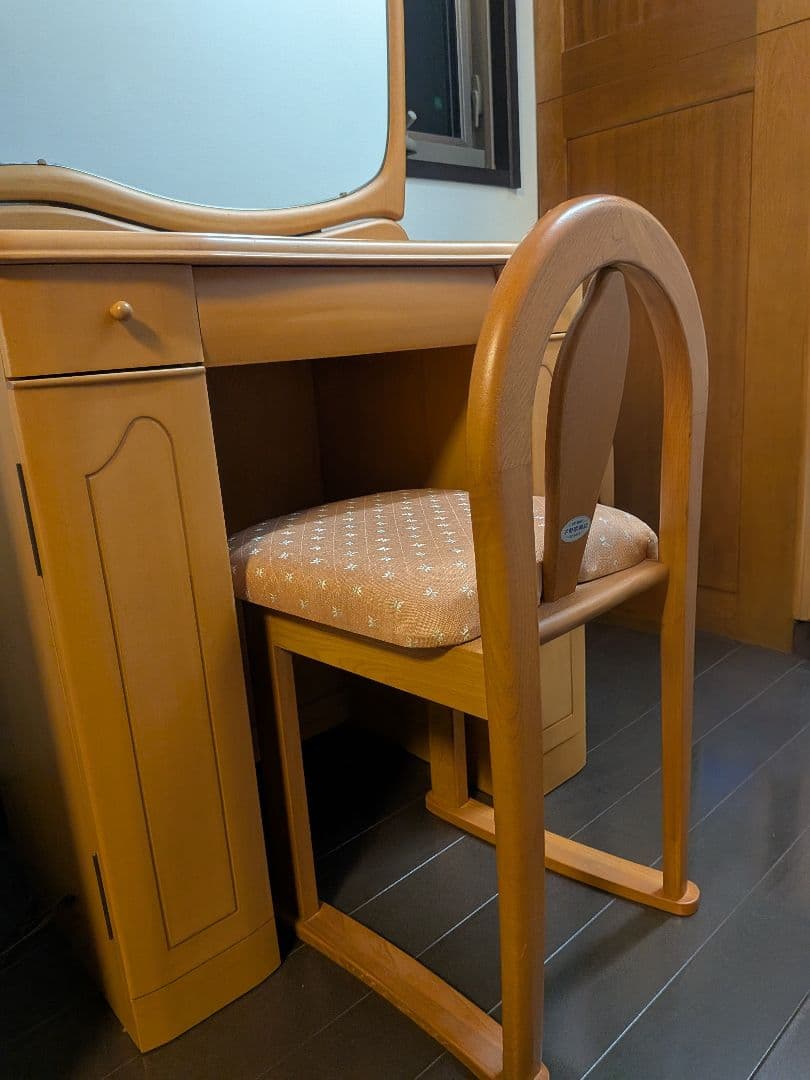 ナチュラルウッド ドレッサー・鏡台