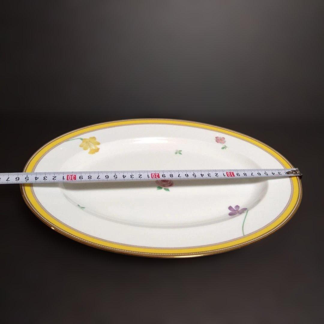 未使用 ノリタケ ヴィヴィッド ソロボーン オーバルプレート　お祝い　希少品