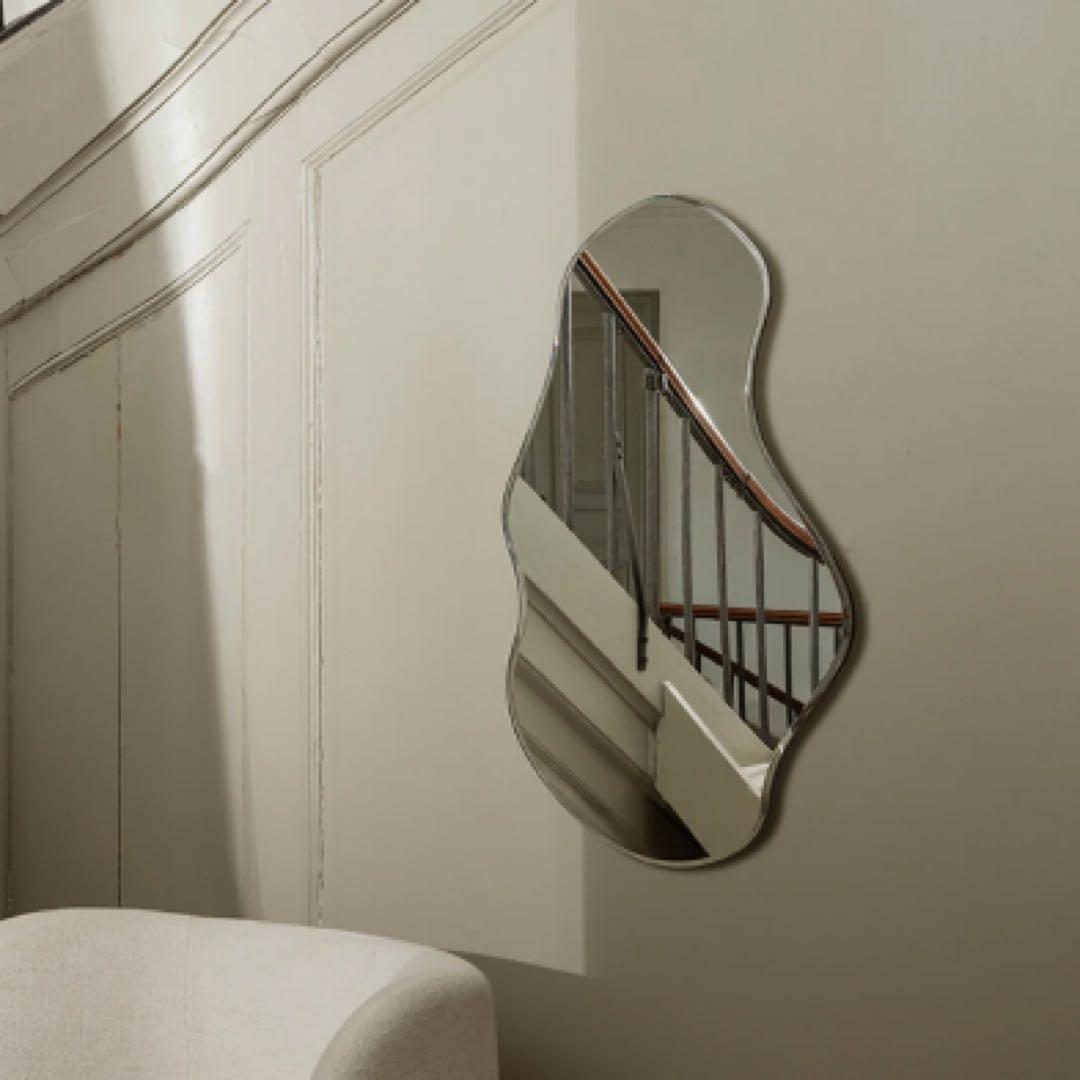 美品　Pond Mirror壁掛けミラー