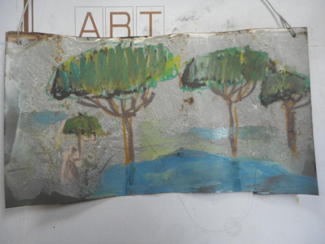 津地威汎、【航跡－雲のゆくえ‐】、希少な額装用画集より、新品額装付