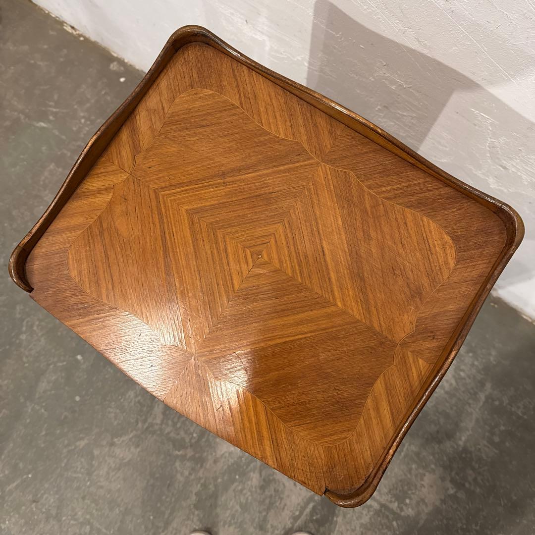 年末年始saleヴィンテージ　木製サイドテーブル　引き出し付き　3段