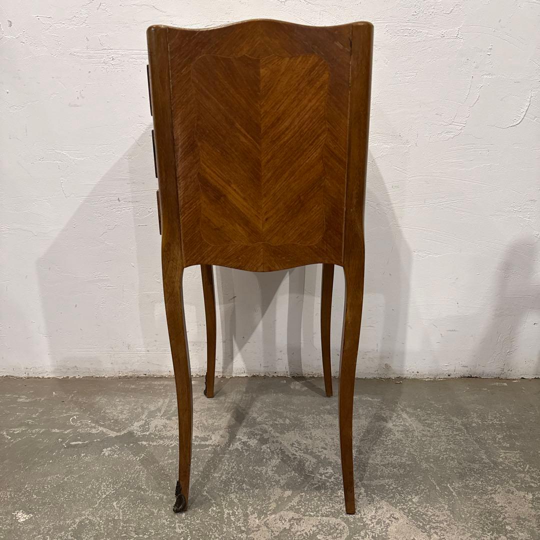 年末年始saleヴィンテージ　木製サイドテーブル　引き出し付き　3段