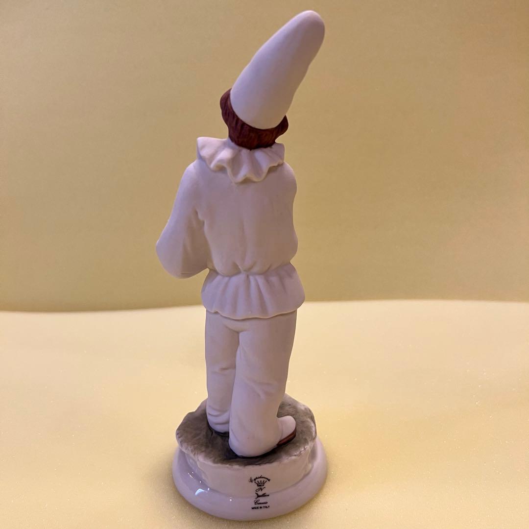 カポディモンテ イタリア製 陶人形 ピエロ 置物 フィギュア クリスマス