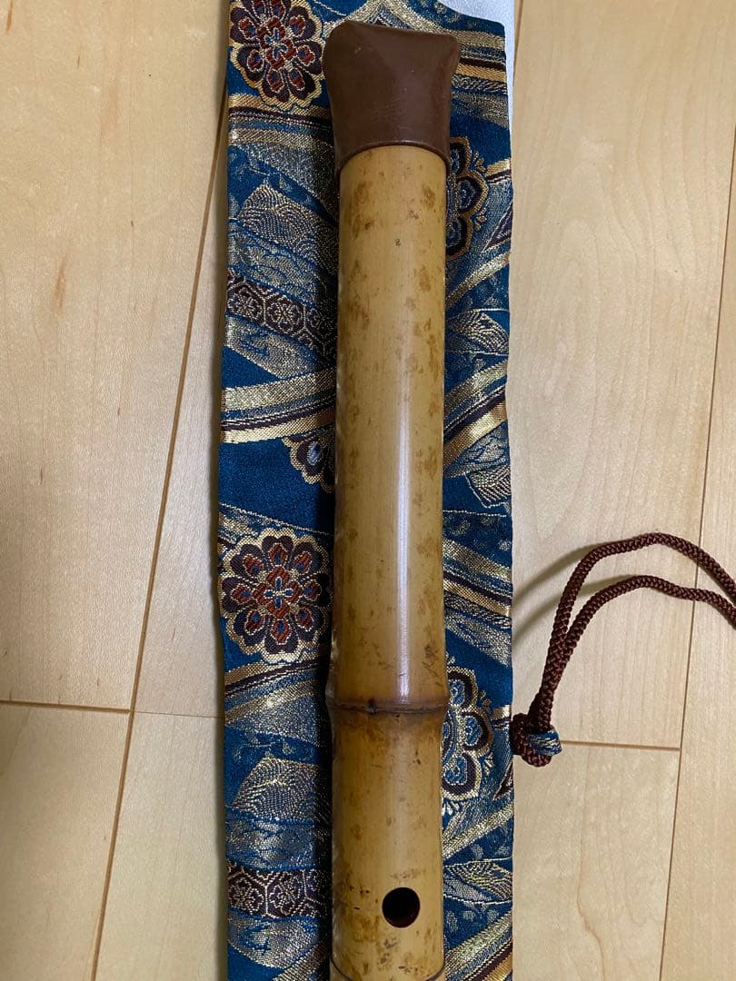 尺八、（作）井上昌山】都山、歌口水牛、銀縁、銀3線籐巻 | Shop at