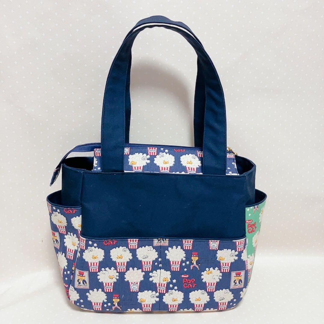 チャッピー。 パッチワークトートバッグ ねこ生地