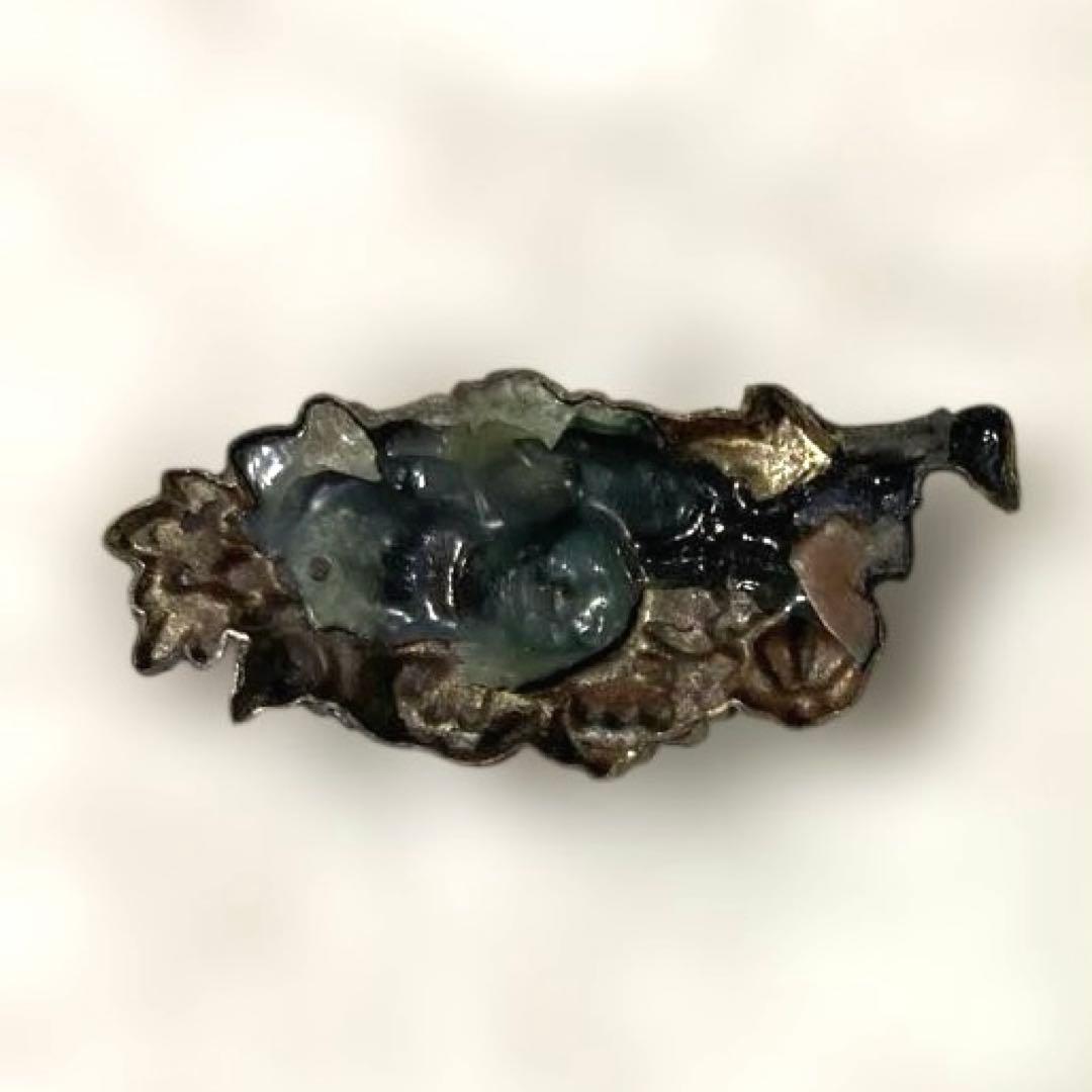 B-84 目貫 方目貫 3個セット 武具 刀装具 骨董品 日本 美術品 工芸品