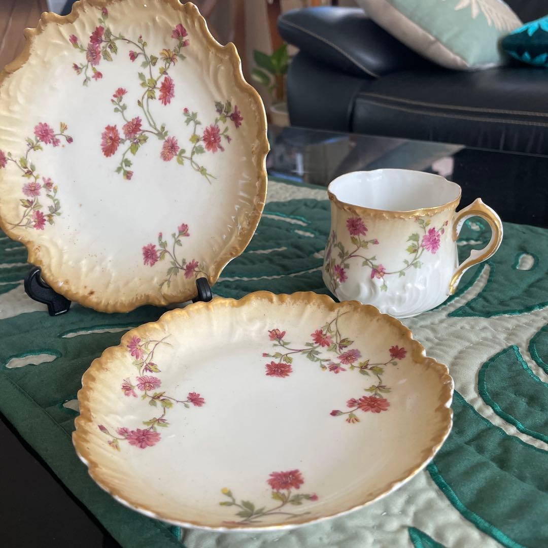 アンティーク　リモージュ　ティーセット