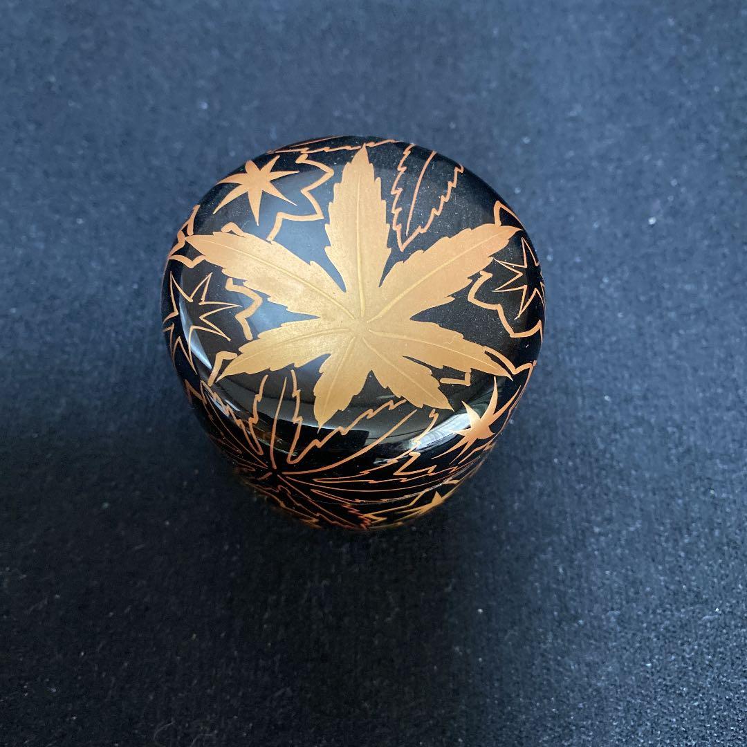 083  なつめ　棗　茶道具　紅葉