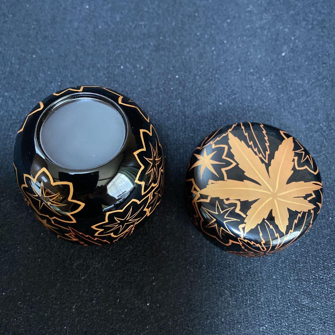 083  なつめ　棗　茶道具　紅葉