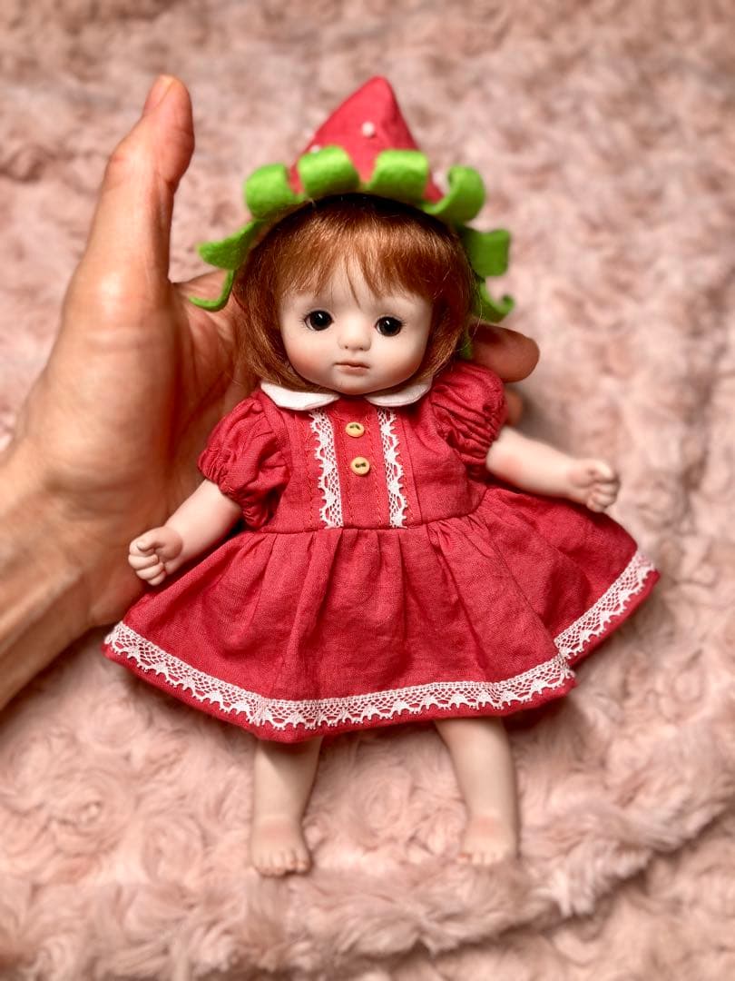 創作ビスクドール⭐︎創作人形⭐︎いちごちゃん⭐︎パジャマ付き