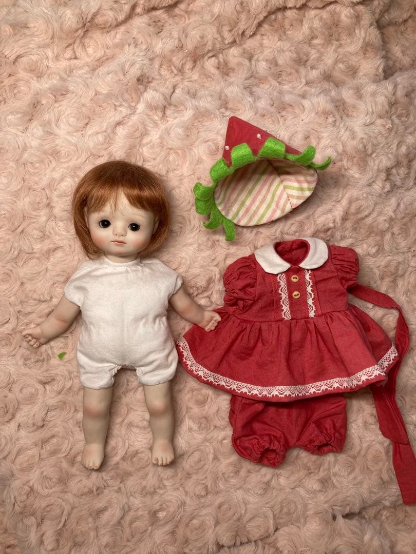 創作ビスクドール⭐︎創作人形⭐︎いちごちゃん⭐︎パジャマ付き