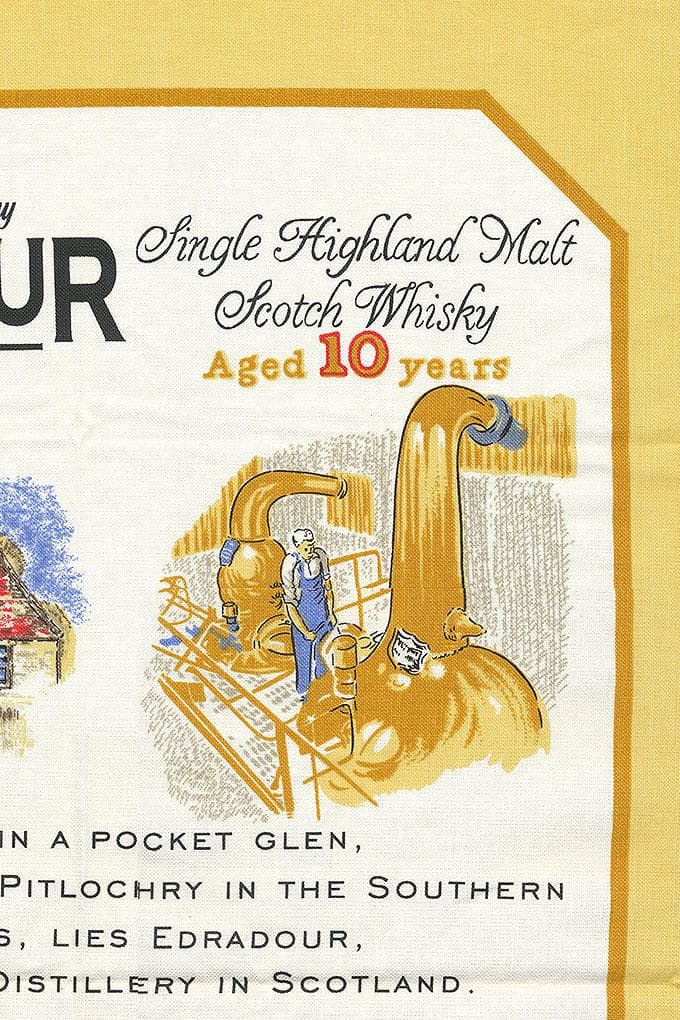 エドラダワー蒸溜所 イラストテーブルクロス