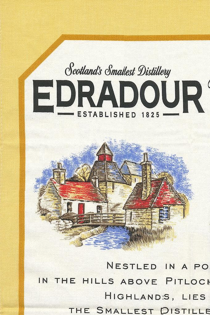 エドラダワー蒸溜所 イラストテーブルクロス