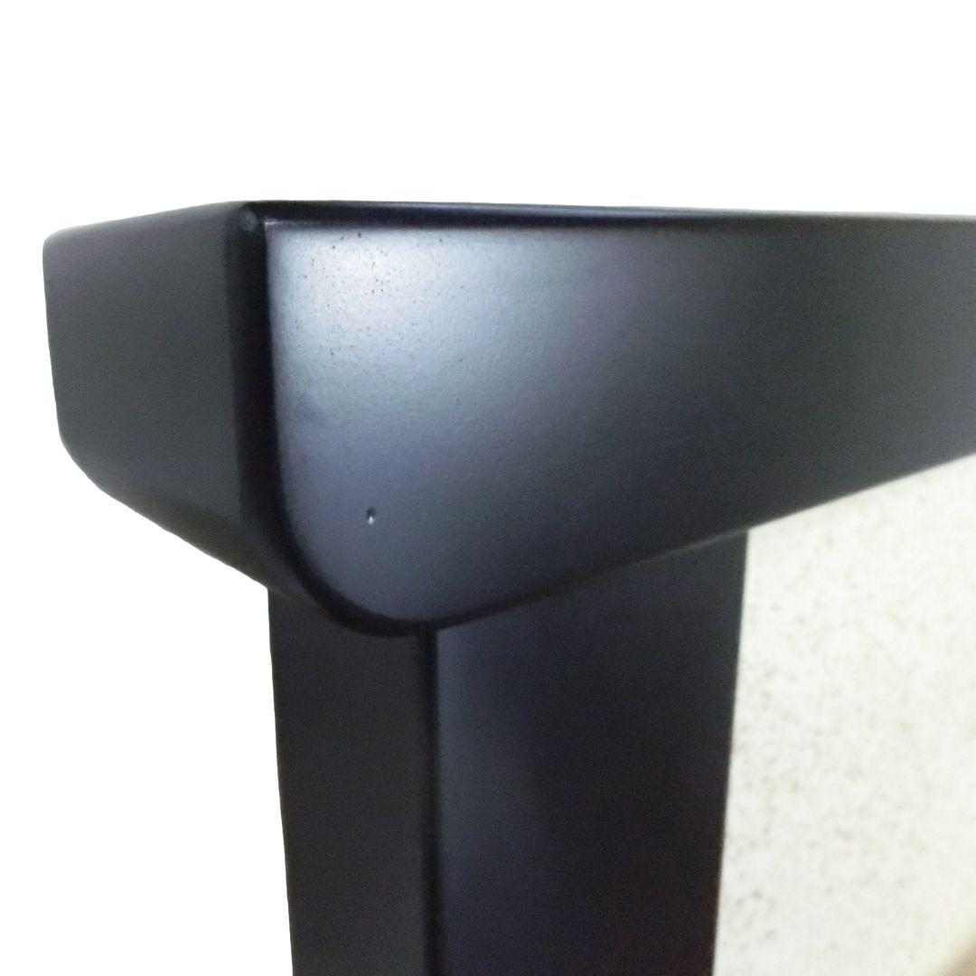 衝立　伝統和風衝立襖画　手描き山水画御所車　ブラックフレーム　訳アリ特価