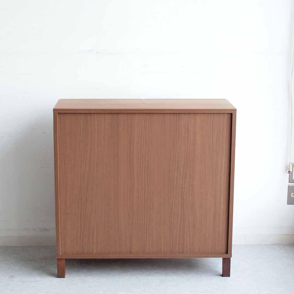 ウォールナット材 キャビネット 90cm モダン ZR24429