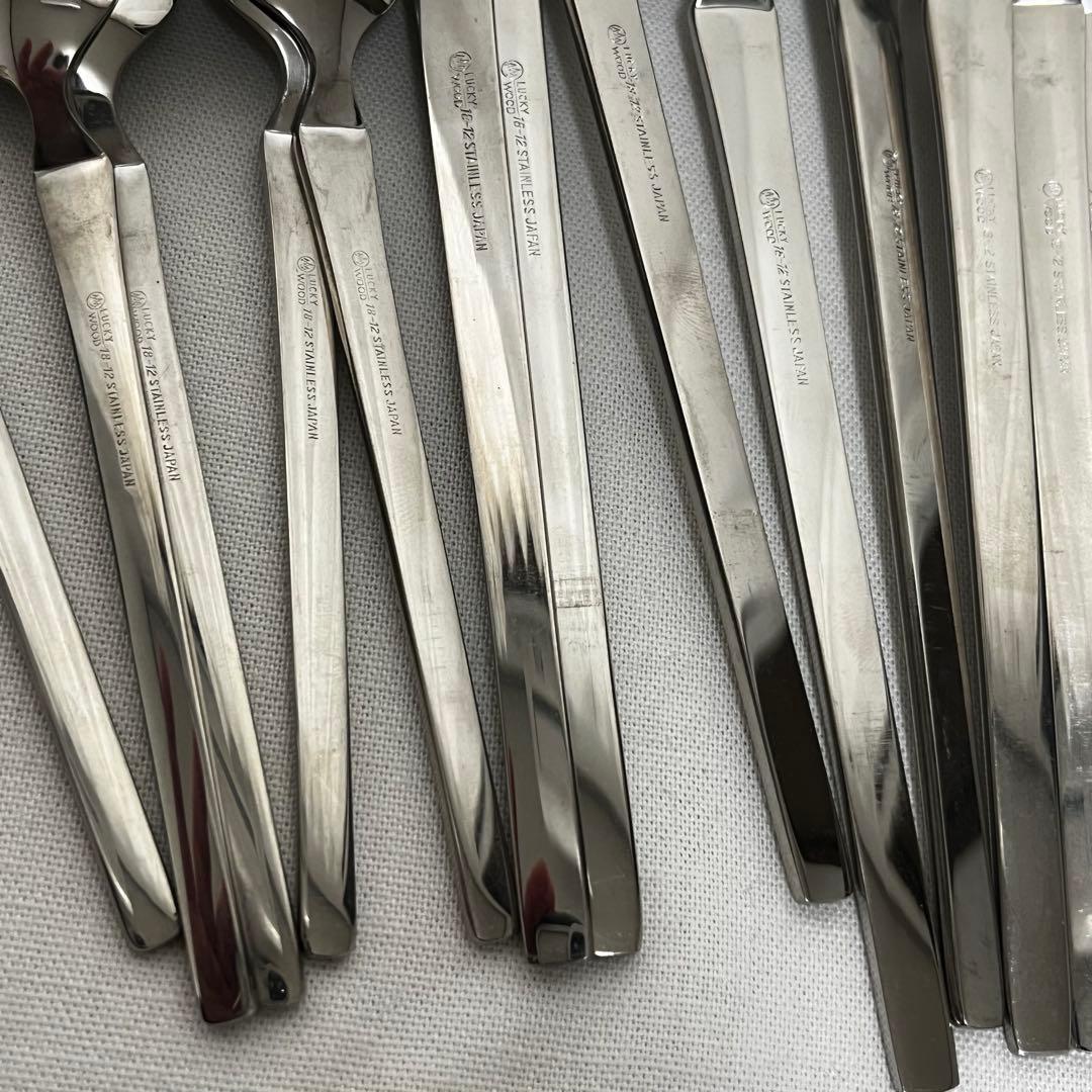 ラッキーウッド スカンジナビア 中古 18-12 カトラリーセット スプーン