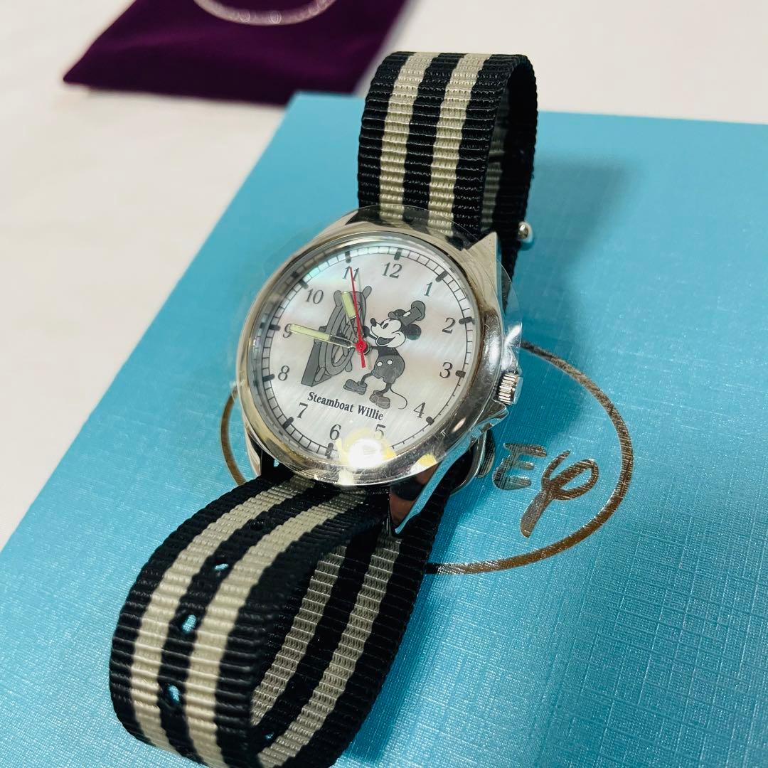 【100台限定】ミッキーマウス　腕時計　蒸気船　ウィリー